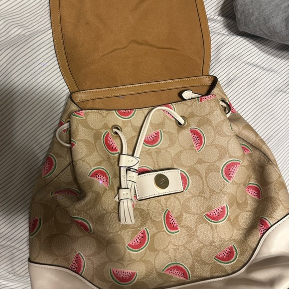 Coach Beige and Cream Women's Backpack - Picture 2 of 4